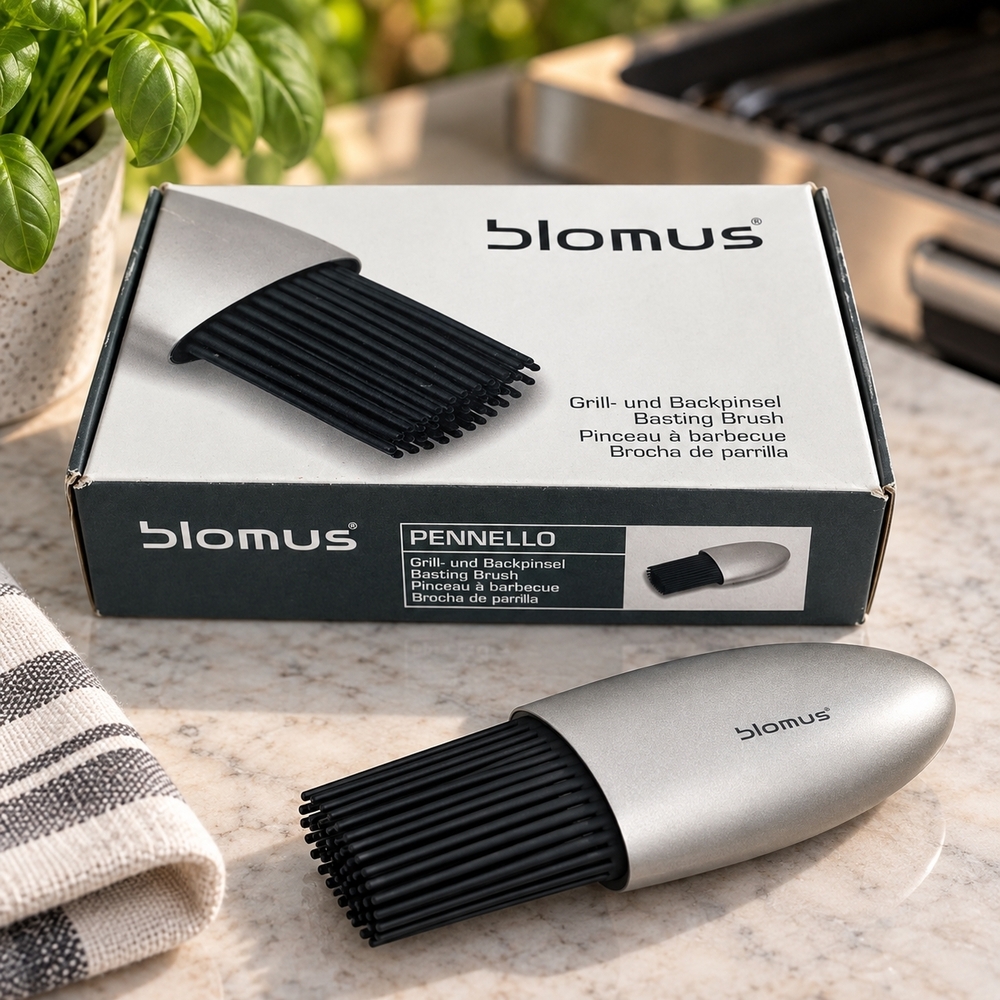 Blomus Pennello Stainless Steel Silicone Basting Brush Grill Brush NIB